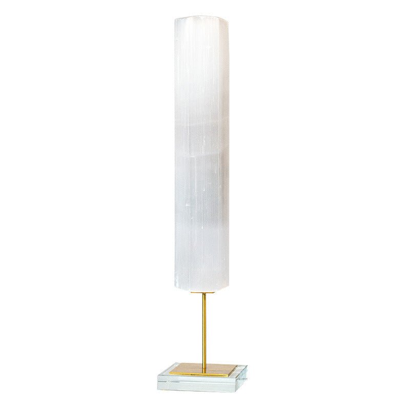 Selenite Cylinder Art Home Ornaments GEMROCKY-Decoration-Tall 10*10*47cm-