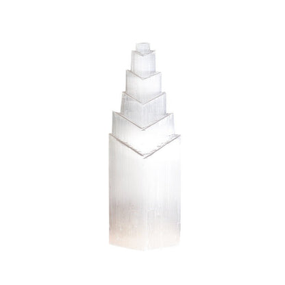 Selenite Diamond Tower Ornaments GEMROCKY-Decoration-7*5*15cm-