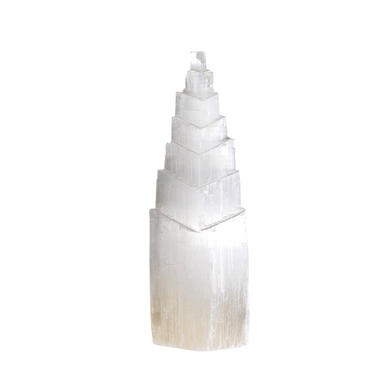 Selenite Diamond Tower Ornaments GEMROCKY-Decoration-8*5.5*25cm-