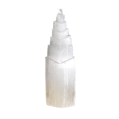 Selenite Diamond Tower Ornaments GEMROCKY-Decoration-9*7*35cm-