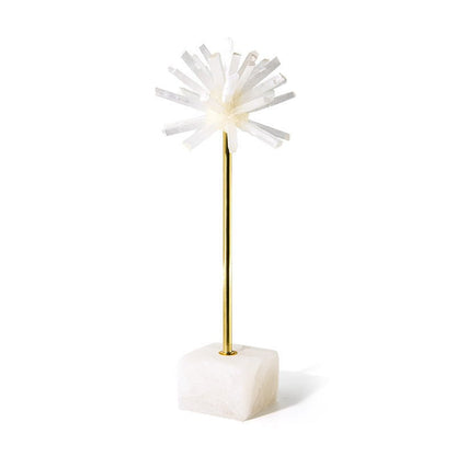 Selenite Flower Stone Art Home Decoration Ornaments GEMROCKY-Decoration-14*14*38CM-