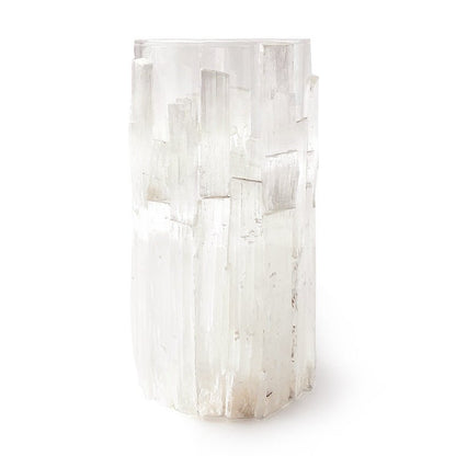 Selenite Glass Candle Holder Ornaments GEMROCKY-Decoration-13*13*28CM-