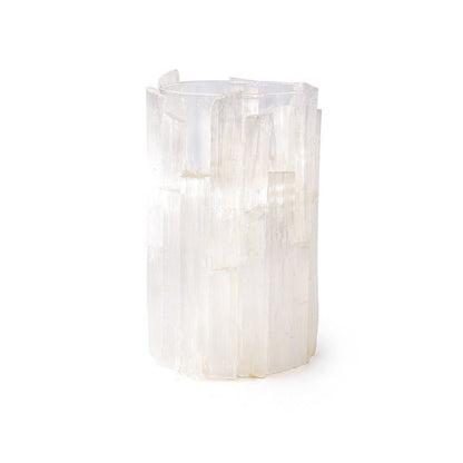 Selenite Glass Candle Holder Ornaments GEMROCKY-Decoration-9*9*15CM-