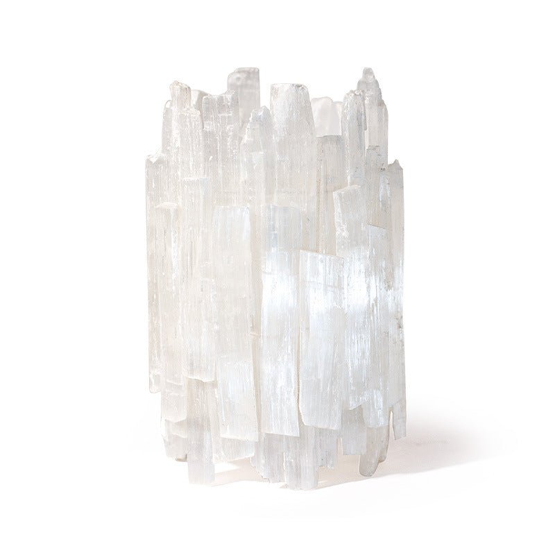 Selenite Irregular Wand Candle Holder Ornaments GEMROCKY-Decoration-11*16cm-