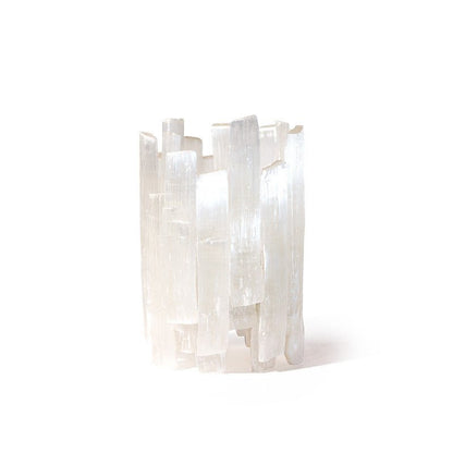 Selenite Irregular Wand Candle Holder Ornaments GEMROCKY-Decoration-8.5*12cm-