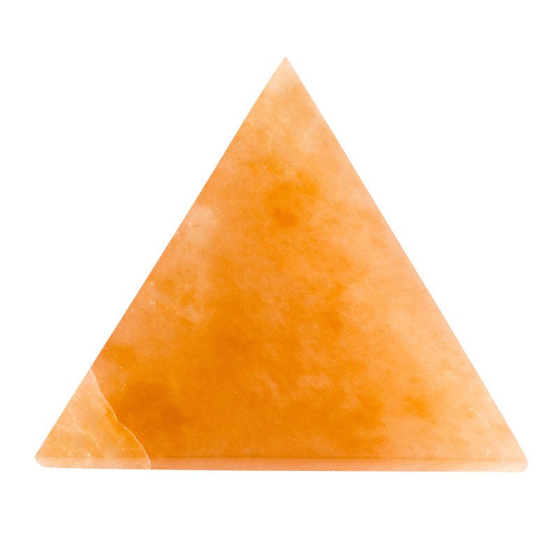 Selenite Orange White Moon Triangle Ornaments GEMROCKY-Decoration-Orange Triangle 15*1.5cm-