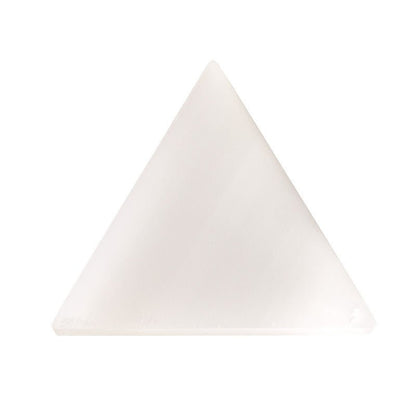 Selenite Orange White Moon Triangle Ornaments GEMROCKY-Decoration-White Triangle 12.5*1.5cm-