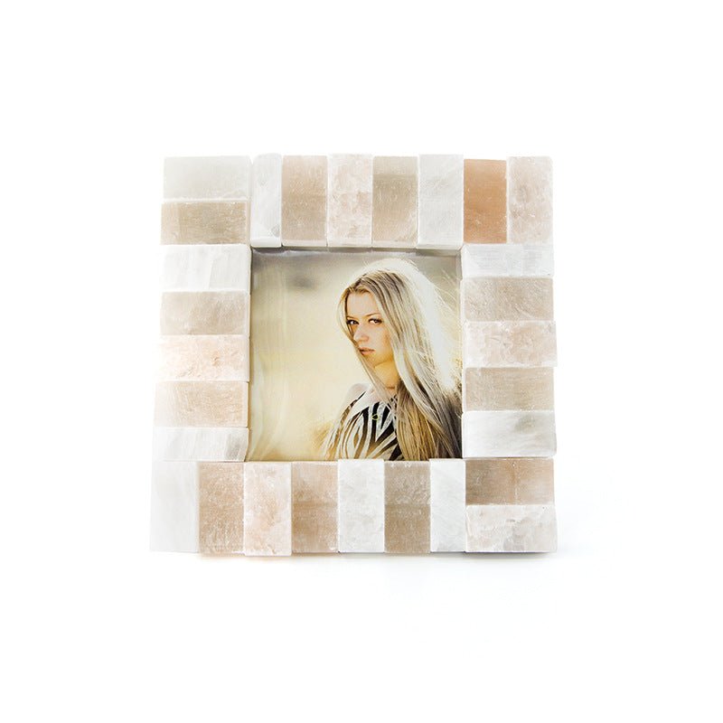 Selenite Piece Photo Frame Home Ornaments GEMROCKY-Decoration-18*18*2cm-