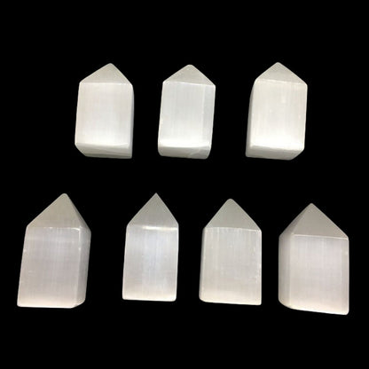 Selenite Point Wands GEMROCKY-Point Wands-