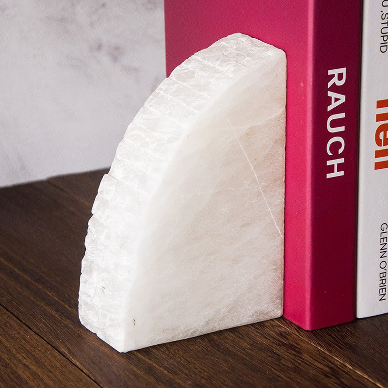 Selenite Rough Polished Bookend Ornaments GEMROCKY-Decoration-10*5*15CM-