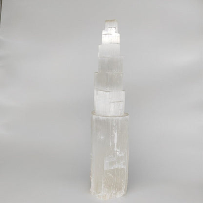 Selenite Tower for Energy Healing Ornaments GEMROCKY-Decoration-