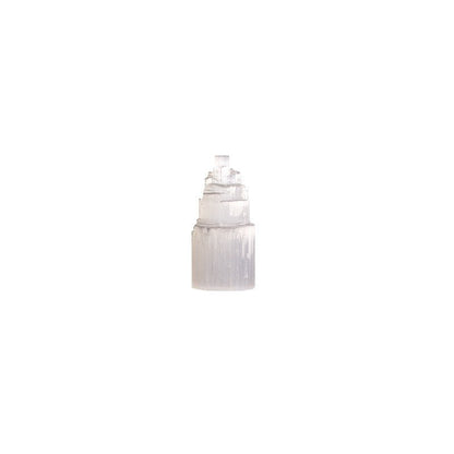 Selenite Tower for Energy Healing Ornaments GEMROCKY-Decoration-2.5*5cm-