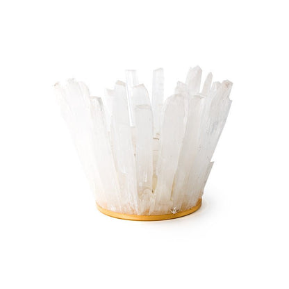 Selenite Wand Gravel Candle Holder Bedside Ornaments GEMROCKY-Decoration-Radial 13.5*13.5*10cm-