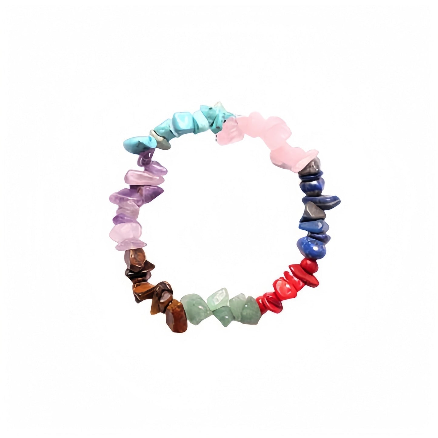 Seven Chakra Chip Bracelets GEMROCKY-Bracelets-GEMROCKY