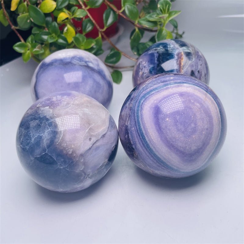 Silk Fluorite Spheres GEMROCKY-Spheres-