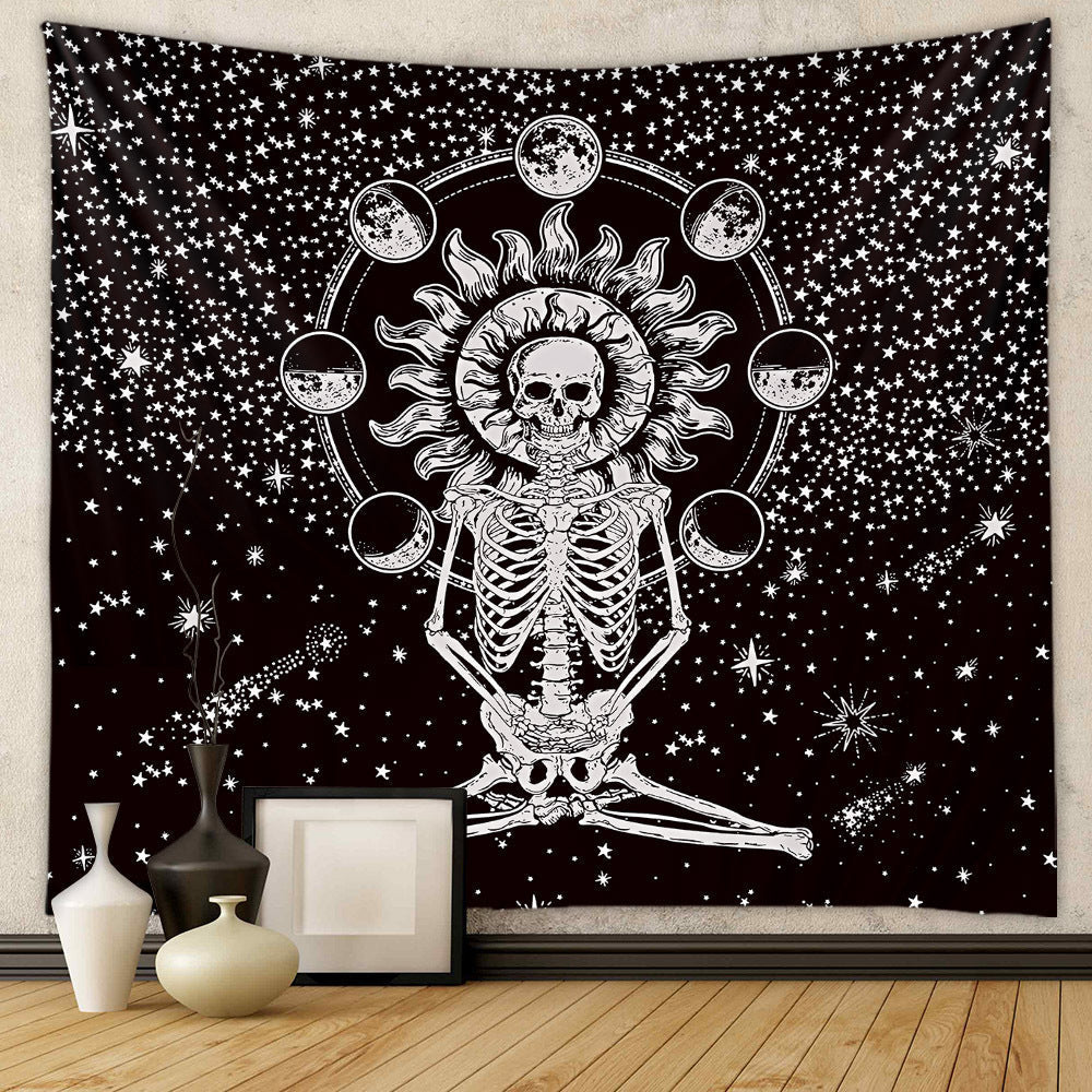 Skeleton Lovers Background Cloth Bohemian Style Tarot Tapestry GEMROCKY-Decoration-73*95cm (brushed hair)-5-