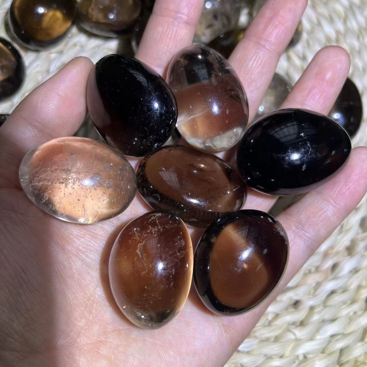 Smoky Quartz Tumble Stones GEMROCKY-Tumbles-