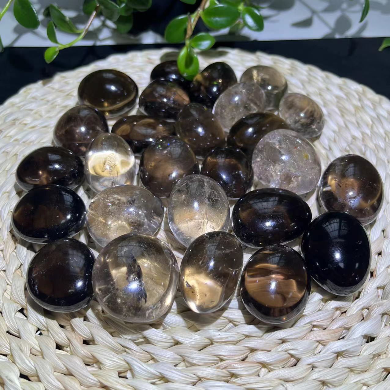 Smoky Quartz Tumble Stones GEMROCKY-Tumbles-