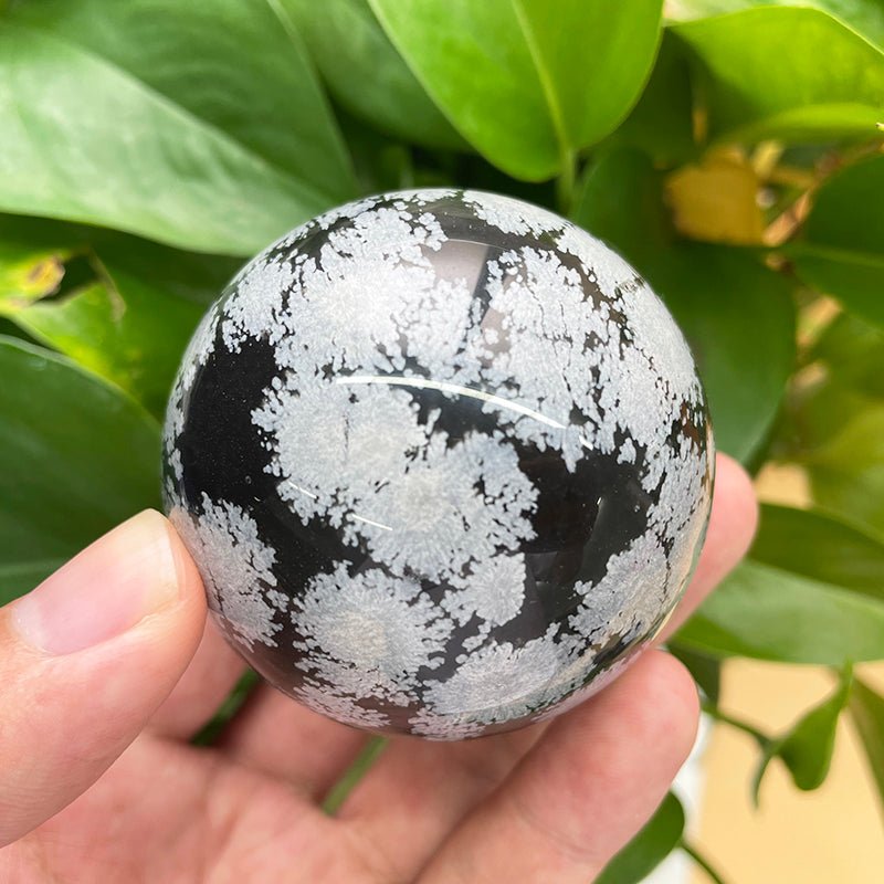 Snowflake Obsidian Spheres GEMROCKY-Spheres-