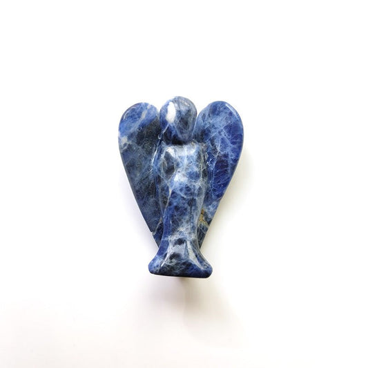 Sodalite Angel 1.5 Inch GEMROCKY-Carvings-