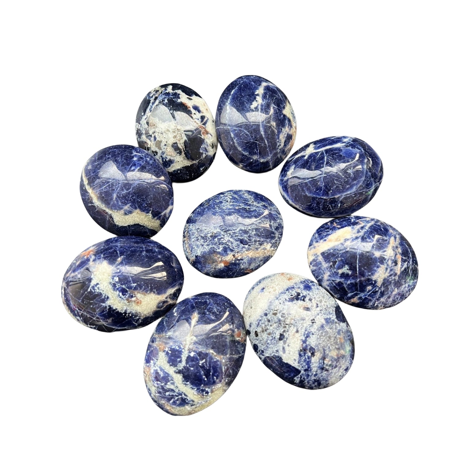 Sodalite Palm Stones GEMROCKY-Carvings-