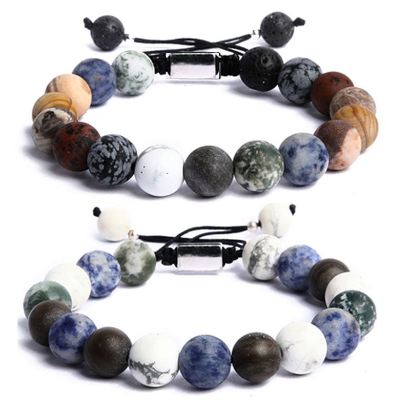 Solar System Planets Crystal Bead Bracelets GEMROCKY-Bracelets-