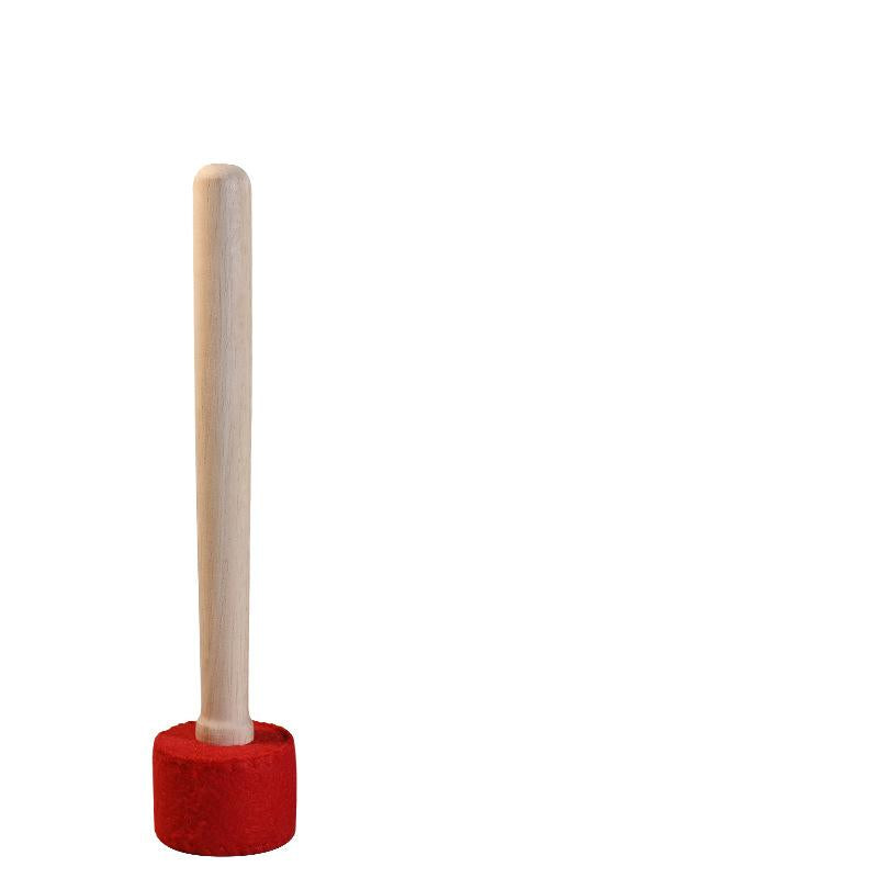 Sound Bowl Hammer Wool Felt Knocking Stick for Singing Bowls GEMROCKY-Psychic-Red-Silicone -S-