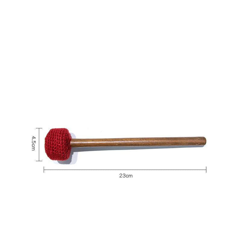 Sound Bowl Hammer Wool Felt Knocking Stick for Singing Bowls GEMROCKY-Psychic-Red- Yarn -S-