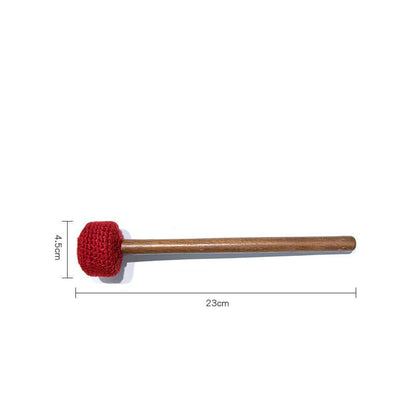 Sound Bowl Hammer Wool Felt Knocking Stick for Singing Bowls GEMROCKY-Psychic-Red- Yarn -S-