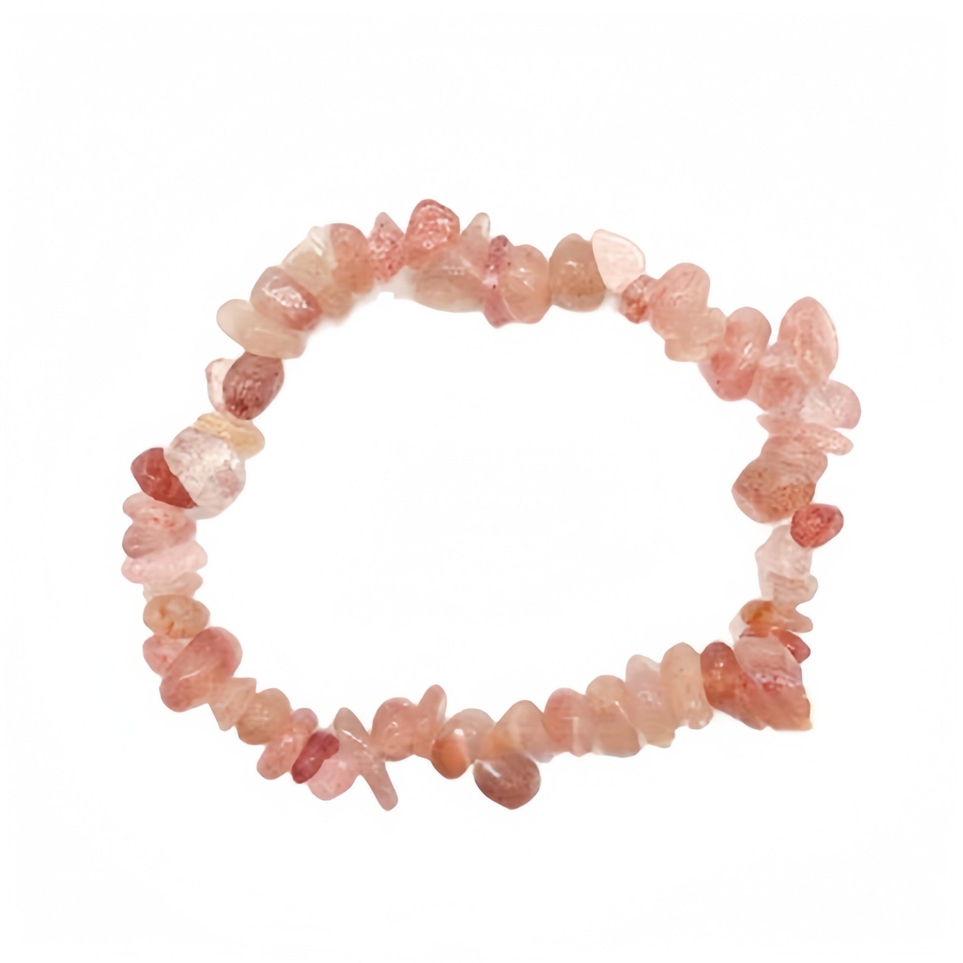 Strawberry Quartz Chip Bracelets GEMROCKY-Bracelets-GEMROCKY