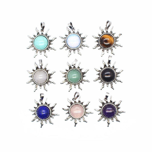 Sun Charms Crystal Pendants for Necklace GEMROCKY-Jewelry-