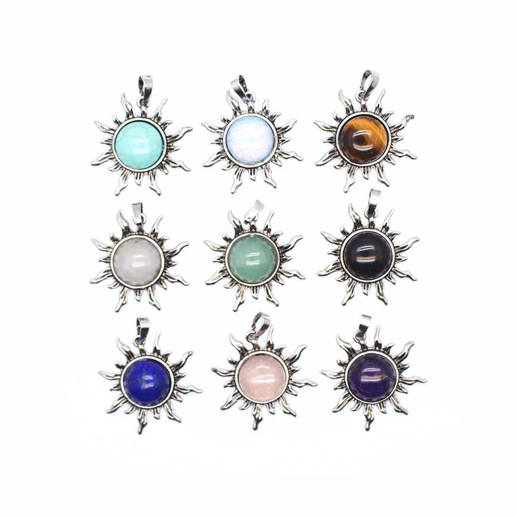 Sun Charms Crystal Pendants for Necklace GEMROCKY-Jewelry-
