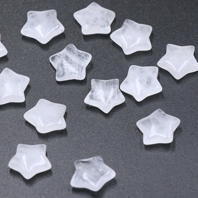 Super Mini Crystal 15mm Star Carvings GEMROCKY-Carvings-Clear Quartz-