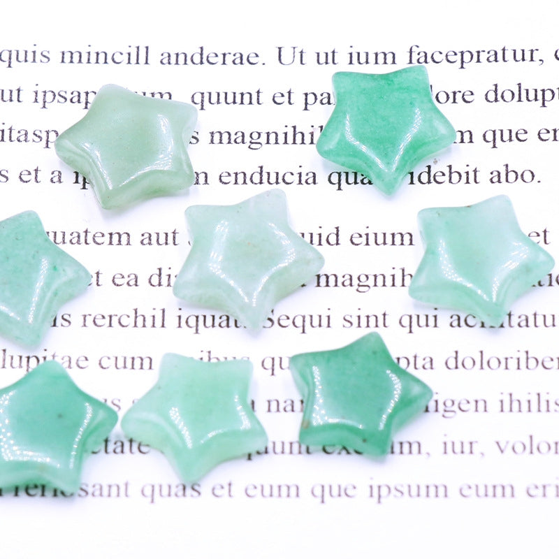 Super Mini Crystal 15mm Star Carvings GEMROCKY-Carvings-Green Aventurine-