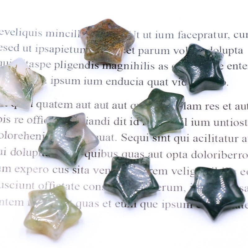 Super Mini Crystal 15mm Star Carvings GEMROCKY-Carvings-Indian Agate-