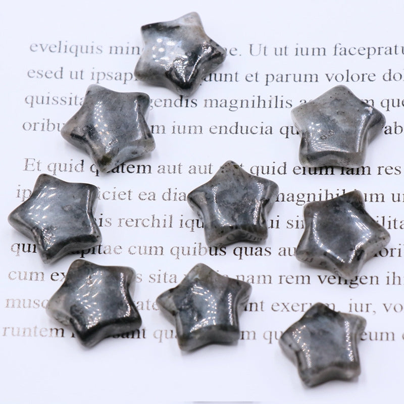 Super Mini Crystal 15mm Star Carvings GEMROCKY-Carvings-Larvikite-