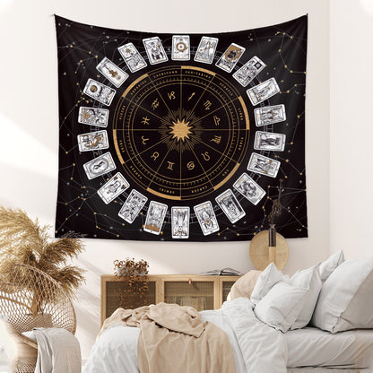 Tarot Cards Constellation Background Cloth Decor Tapestry GEMROCKY-Decoration-