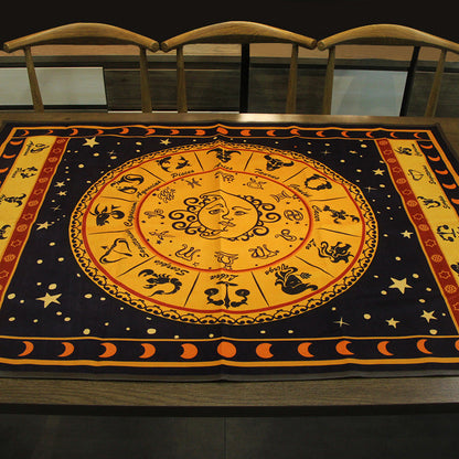 Thickened Velvet Chakra Tablecloth for Tarot Cards GEMROCKY-Psychic-