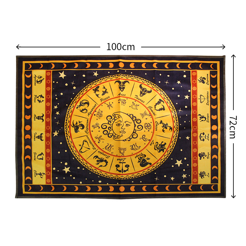 Thickened Velvet Chakra Tablecloth for Tarot Cards GEMROCKY-Psychic-