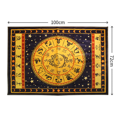 Thickened Velvet Chakra Tablecloth for Tarot Cards GEMROCKY-Psychic-