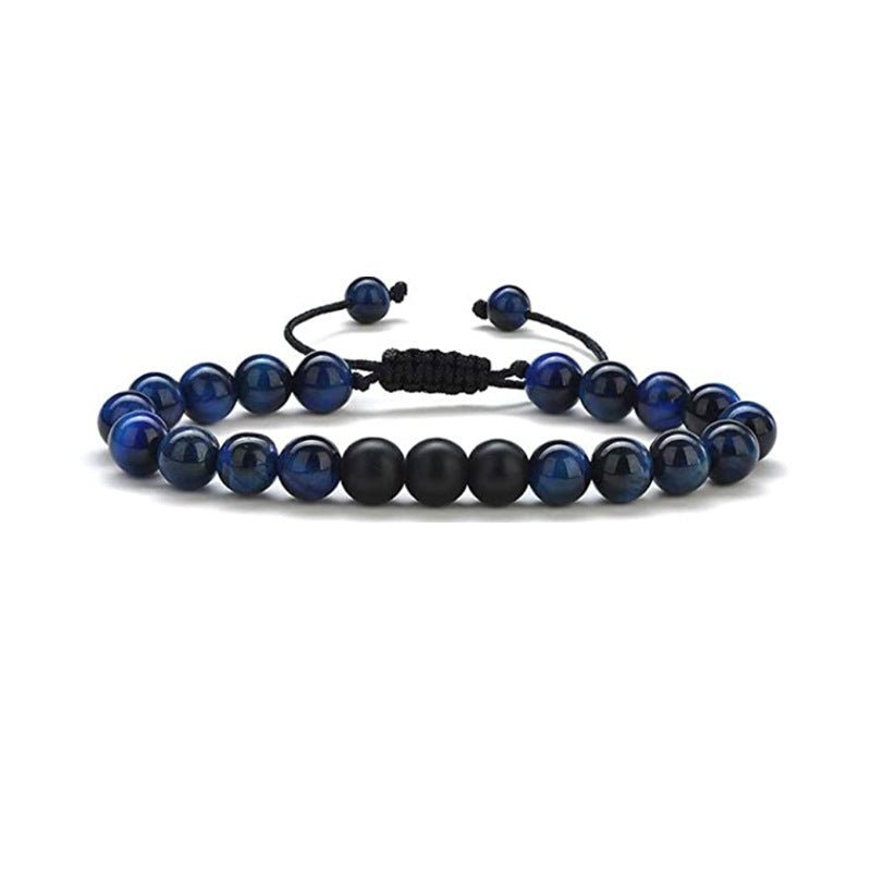Tiger Eye Black Agate Turquoise 8mm Bead Bracelets GEMROCKY-Bracelets-