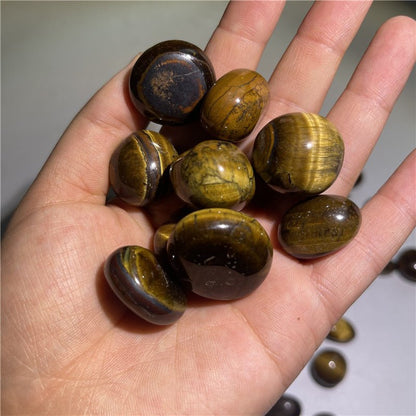 Tiger Eye Tumble Stones GEMROCKY-Tumbles-