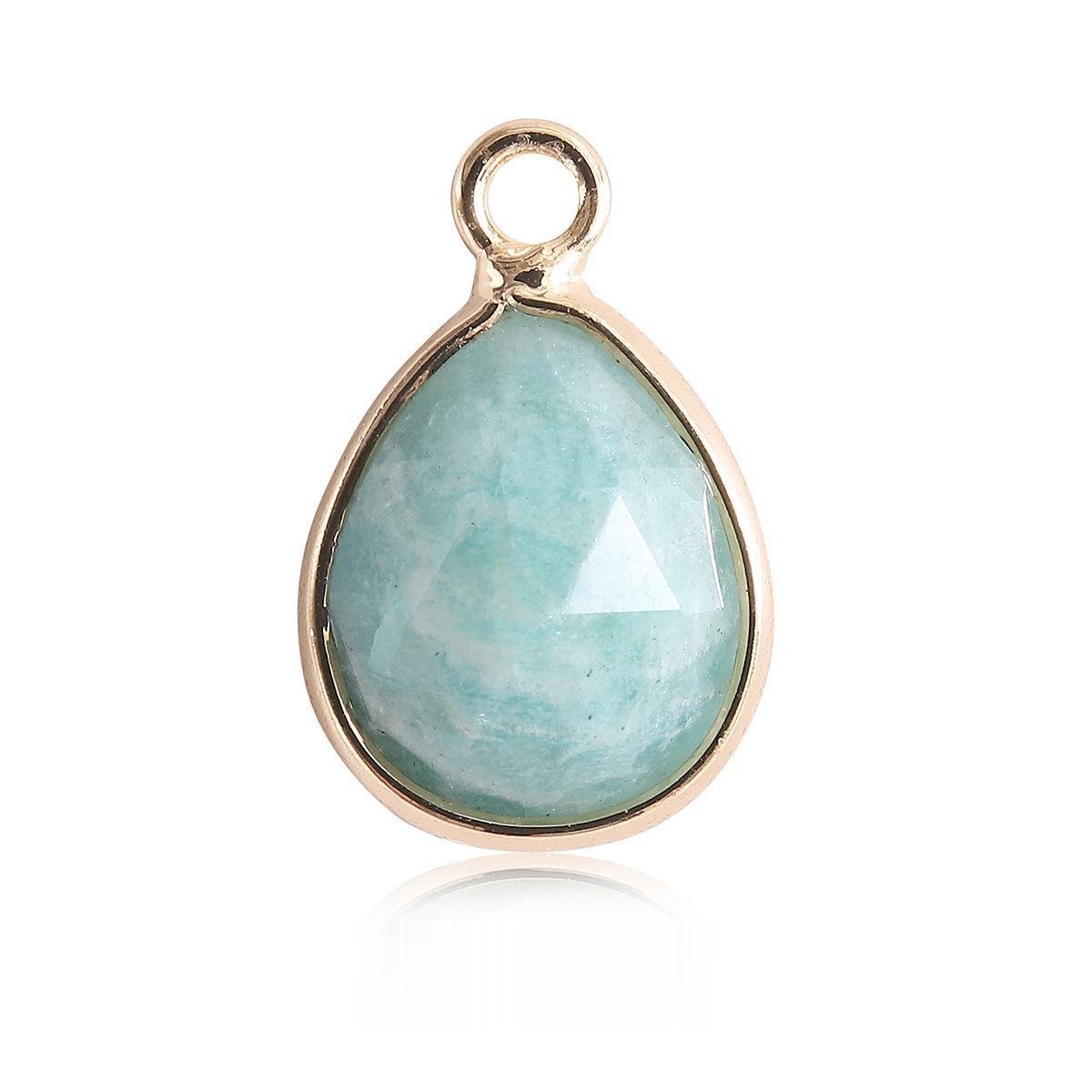 Waterdrop Crystal Irregular Cut Pendants for Necklace GEMROCKY-Jewelry-Amazonite-