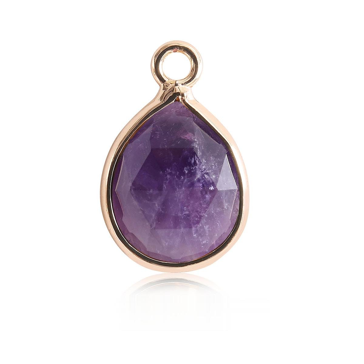 Waterdrop Crystal Irregular Cut Pendants for Necklace GEMROCKY-Jewelry-Amethyst-