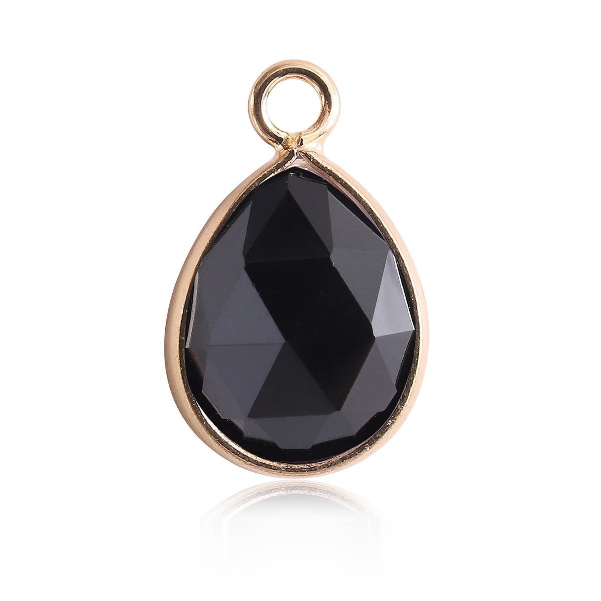 Waterdrop Crystal Irregular Cut Pendants for Necklace GEMROCKY-Jewelry-Black Obsidian-