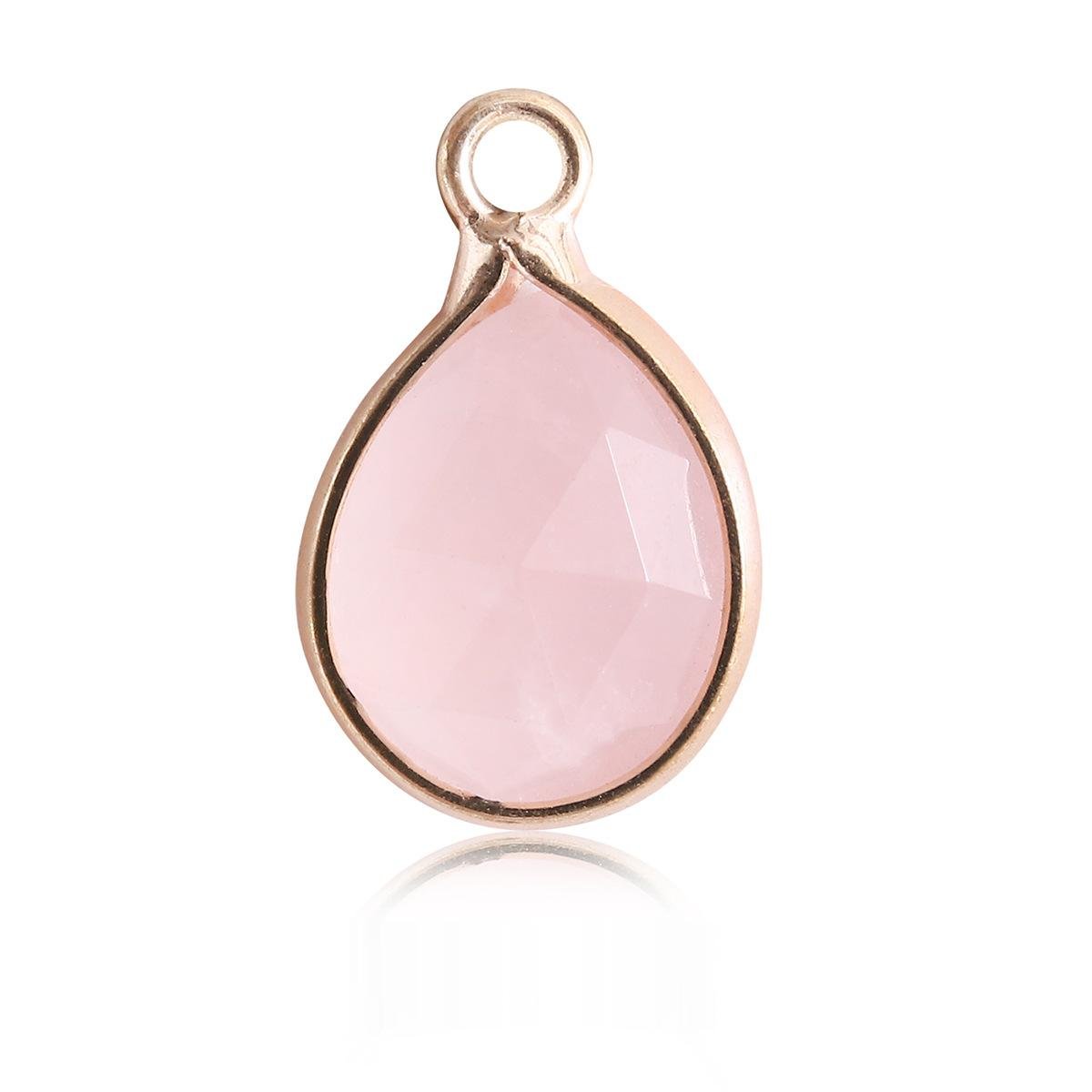 Waterdrop Crystal Irregular Cut Pendants for Necklace GEMROCKY-Jewelry-Rose Quartz-