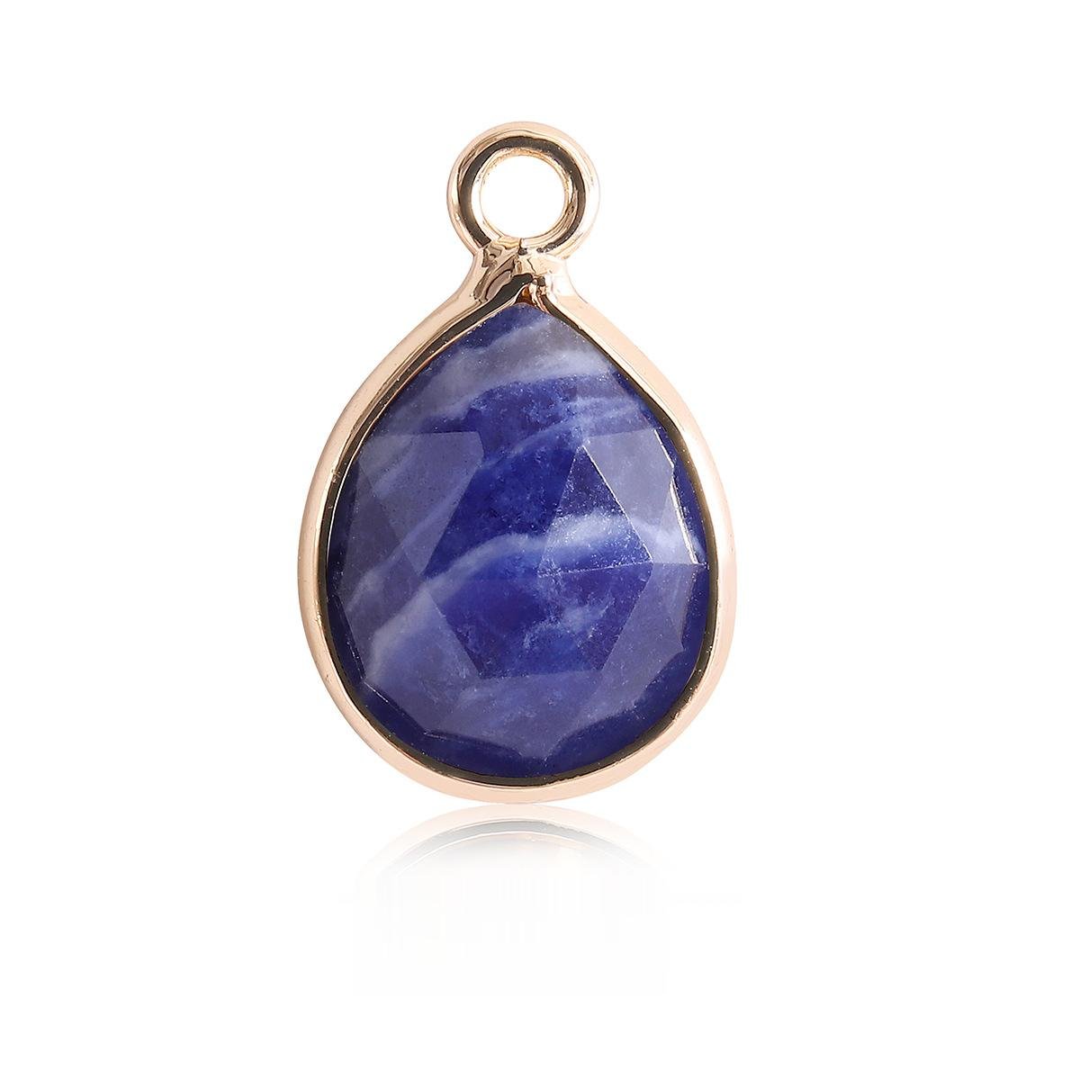 Waterdrop Crystal Irregular Cut Pendants for Necklace GEMROCKY-Jewelry-Sodalite-