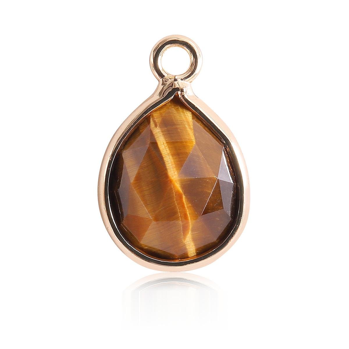 Waterdrop Crystal Irregular Cut Pendants for Necklace GEMROCKY-Jewelry-Tiger Eye-