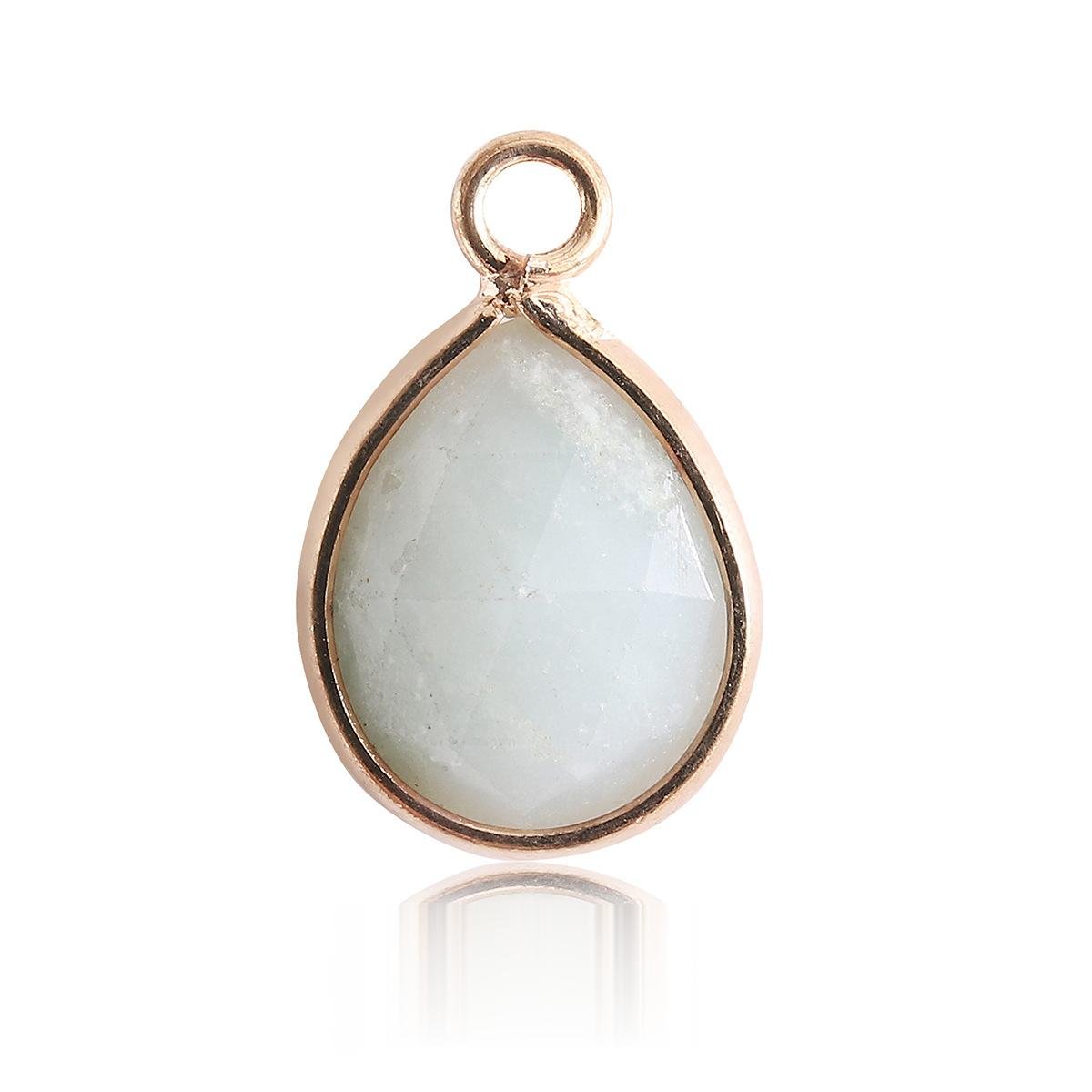 Waterdrop Crystal Irregular Cut Pendants for Necklace GEMROCKY-Jewelry-White Jade-