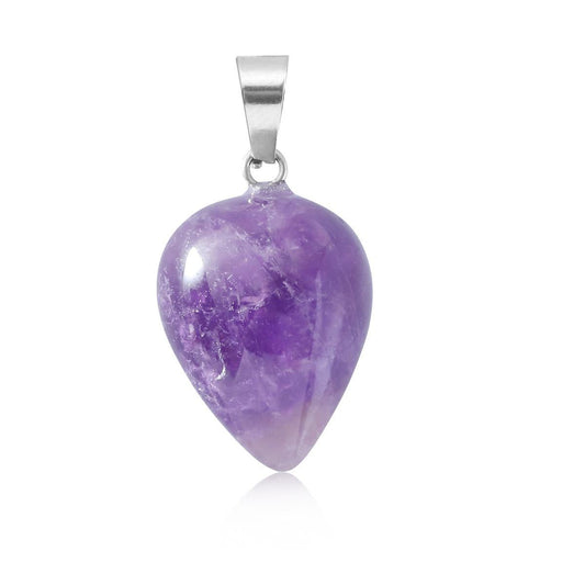 Waterdrop Semi-Precious Pendants for Necklace GEMROCKY-Jewelry-Amethyst-